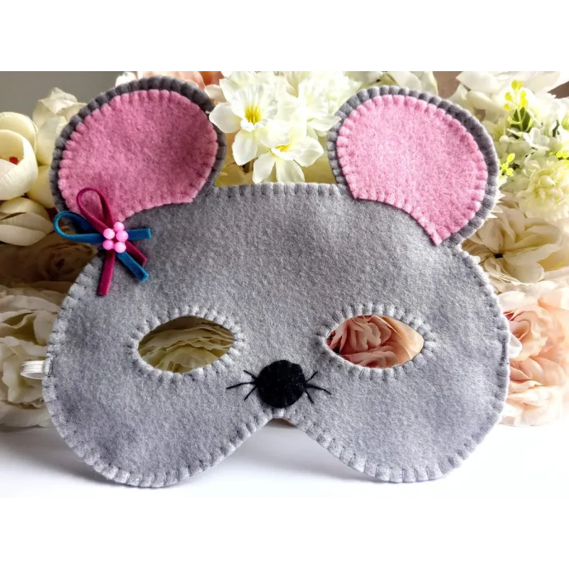 Mouse mask with decor – Ditte.lv children's carnival costume