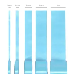 Satin ribbon light blue 50mm, 23m