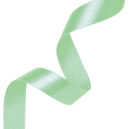 Satin ribbon mint green 25mm, 23m