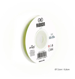 Satin ribbon green 6mm, 23m