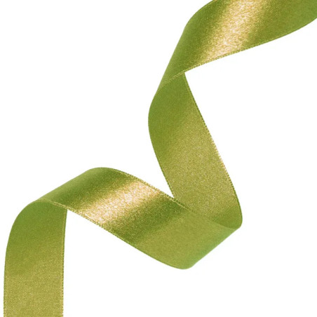 Satin ribbon green 38mm, 23m
