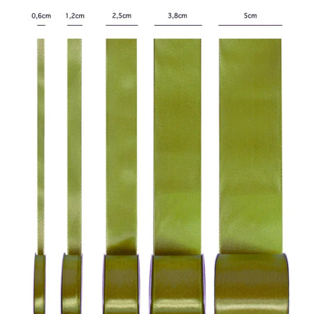 Satin ribbon green 50mm, 23m