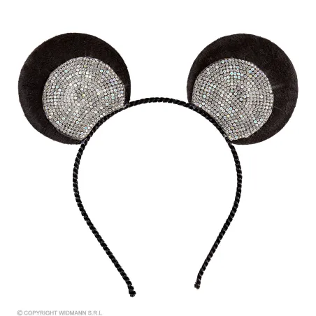 Hair hoop Mouse ears, silver