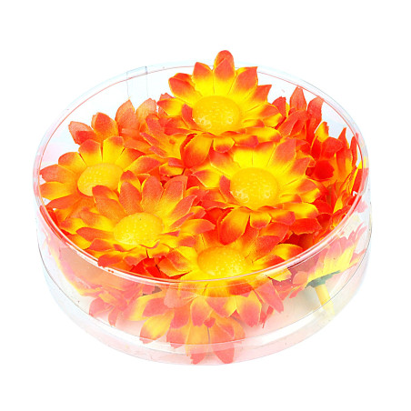 Orange-yellow daisies, 20 pcs.