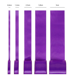 Satin ribbon purple 25mm, 23m