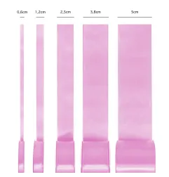 Satin ribbon heavenly lilac 25mm, 23m