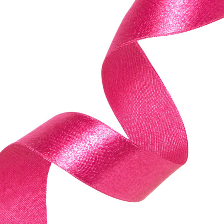 Satin ribbon dark pink 50mm, 23m