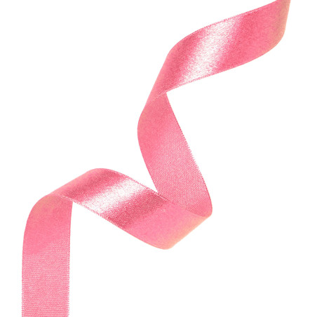 Satin ribbon pink 12mm, 23m