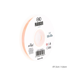Satin ribbon salmon 6mm, 23m
