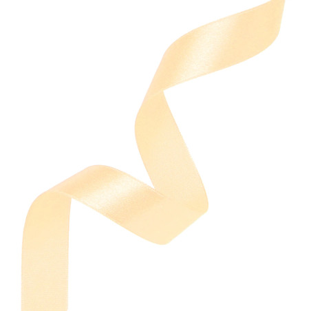 Satin ribbon cream 12mm, 23m