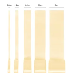 Satin ribbon cream 50mm, 23m