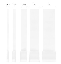 Satin ribbon white 38mm, 23m