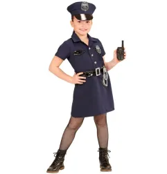 Police girl costume, 116-158 cm