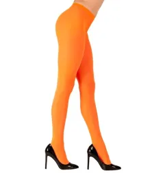 Tights women's 40 den neon orange UV glow, M-XL