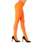 Women's neon orange 40 den fluorescent tights