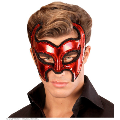 Devil mask with sequins