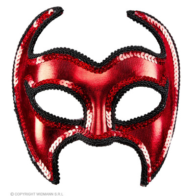 Devil mask with sequins