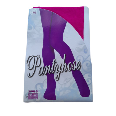 Children's tights 40 DEN purple, 7-10 years