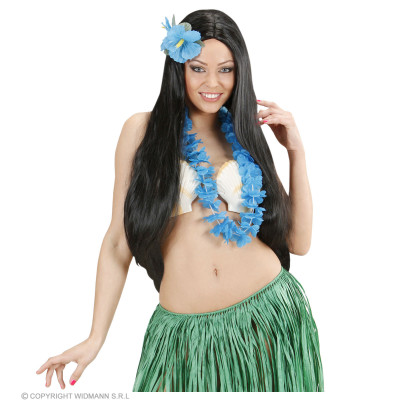 Hawaiian flower lei light blue