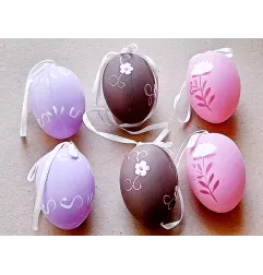 Plastic eggs, 6 pcs.