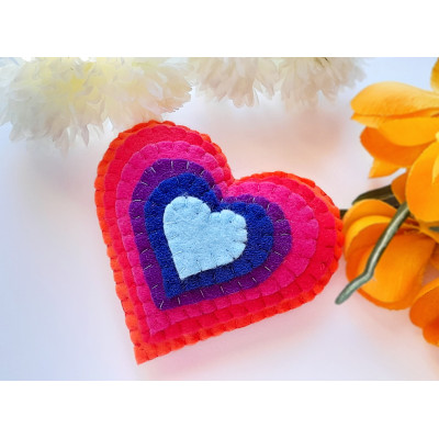 Decor Rainbow heart