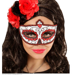 Day of the dead mask red
