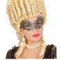 Venetian lace eye mask antique silver
