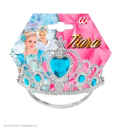 Silver tiara with turquoise stones