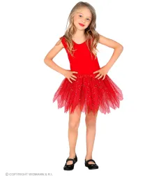 Tutu tulle skirt red, 30 cm