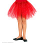 Tutu tulle skirt red, 30 cm
