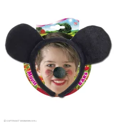 Mouse ears are black