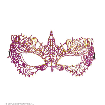 Venetian lace eye mask purple