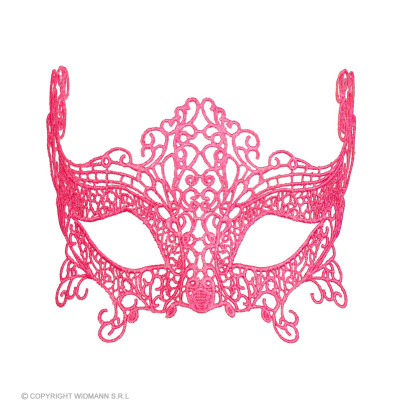 Venetian lace eye mask pink