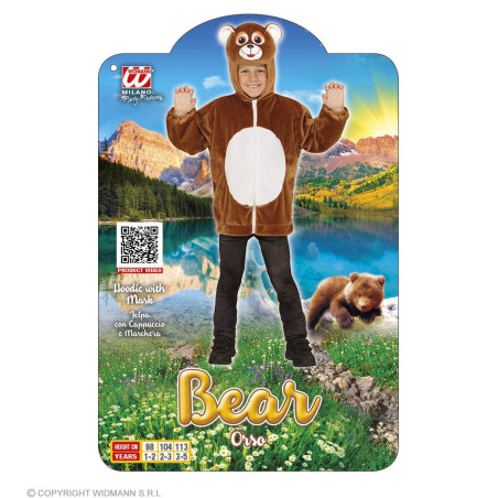 Bear costume, 98-113 cm