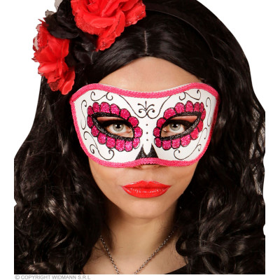 Day of the dead mask red