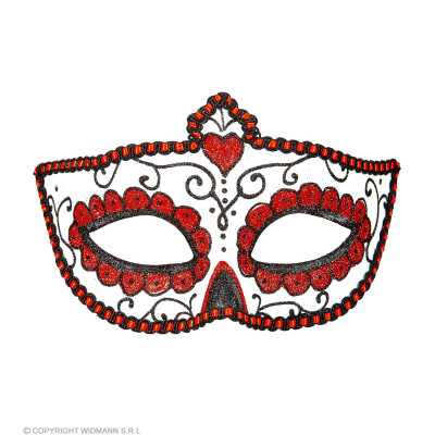 Day of the dead mask red