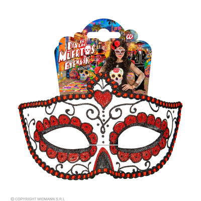 Day of the dead mask red