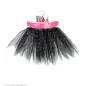 Tutu tulle skirt black, 30 cm
