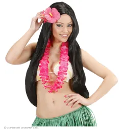 Hawaiian flower lei pink
