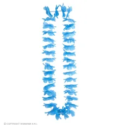 Hawaiian flower lei light blue
