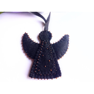 Black Angel in ribbon