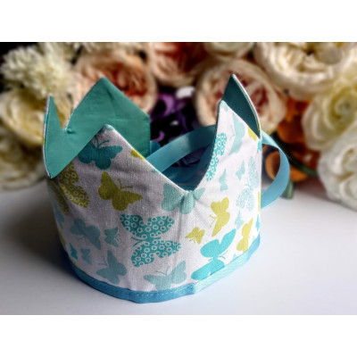 Fabric crown Butterflies