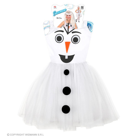 Snowman costume, 113/128 cm
