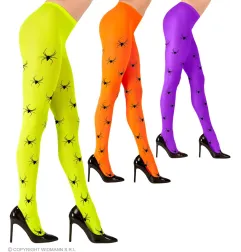 Tights for women 40 den orange with spiders